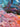 Close up of painted pink and purple clouds